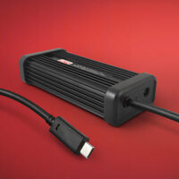 Lind Rugged USB-C 60W DC Power Adapter; 11-32Vdc input; 5/9V, 15/20V 3A (60W); detachable 36" cig plug i/p cable; hardwired 36" USB-C plug o/p cable