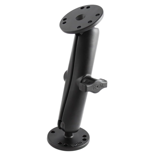 RAM Universal Double Ball Mount with Two Round Plates - B Size Long