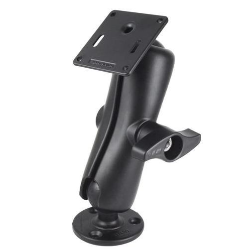 RAM Double Ball Mount with 75x75mm VESA Plate and Jam Nut - Medium