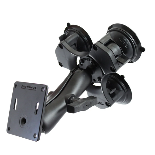 RAM Twist-Lock™ Triple Suction Cup Mount with 75x75mm VESA Plate